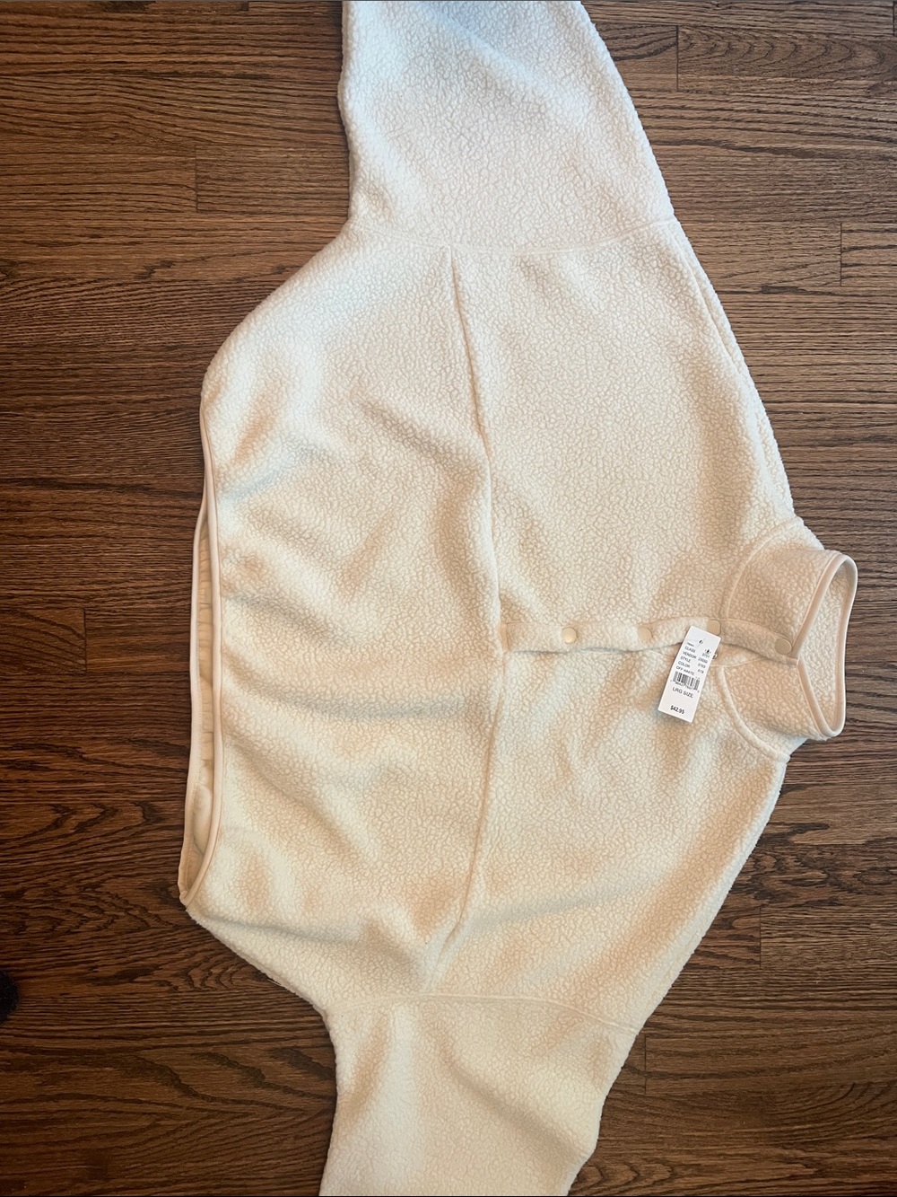 Pacsun Cream Sherpa Pullover - Picture 2 of 5